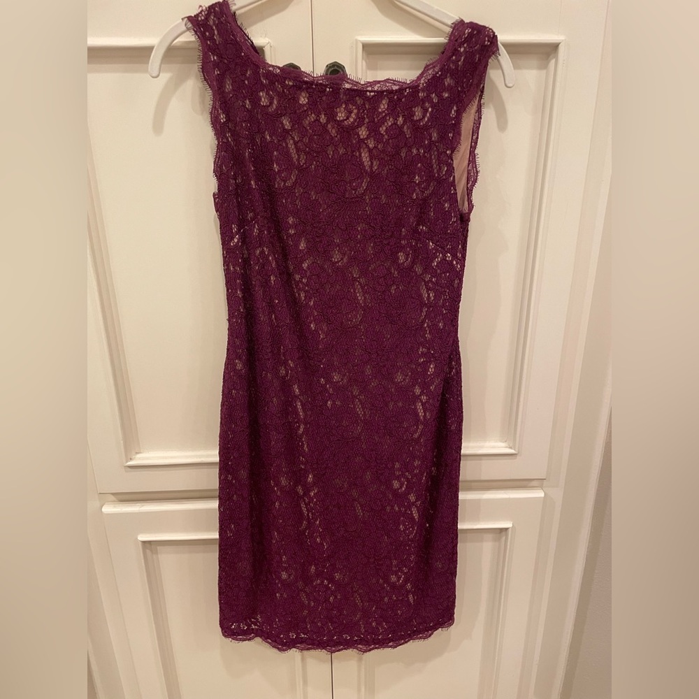 Adrianna Papell Size 2P Maroon Dress